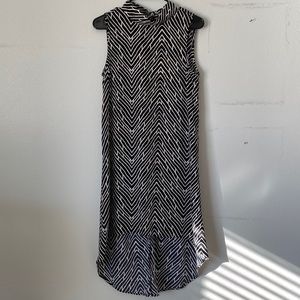 Leith chevron sleeveless dress